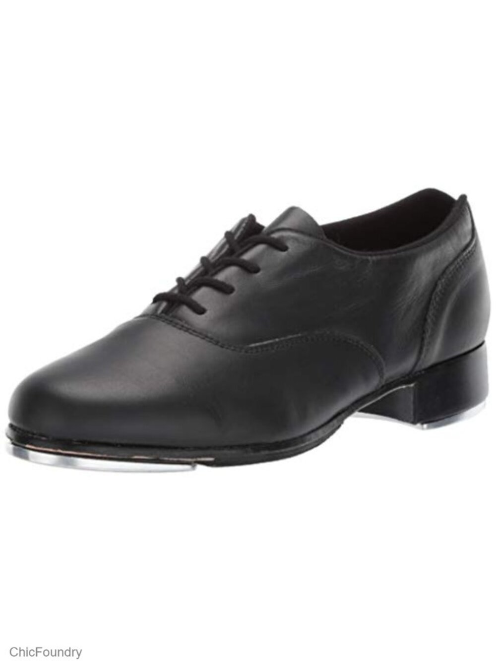 Women's Leather Tap Dance Shoes Lace-Up Oxford Style